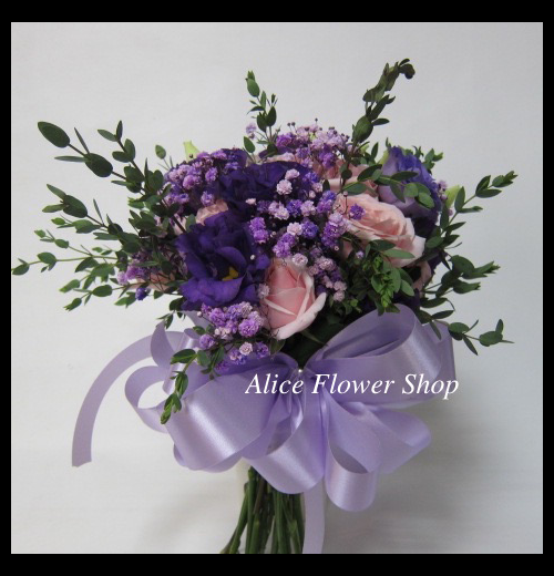 紫耀新娘 捧花