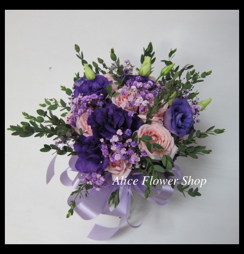紫耀新娘 捧花