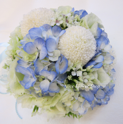 藍色吸引力 新娘捧花