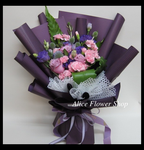 紫愛媽咪新款韓式花束