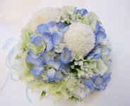 藍色吸引力 新娘捧花